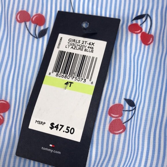 Tommy Hilfiger Toddler Girls Cherry-Print Chiffon - Picture 5 of 8